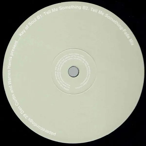 Dan Curtin And Warren Harris Present Key Of Soul - Key Of Soul, Electronic, Deep House, 1999 - Paper Recordings, UK, Vinyl 1x