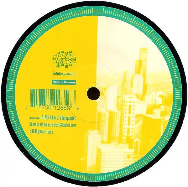 Richard Bartz - Holographic E.P., Electronic, Tech House, Techno, 1999 - Kurbel, Germany, Vinyl 1x 12", 33 ⅓ RPM, EP, Stereo
