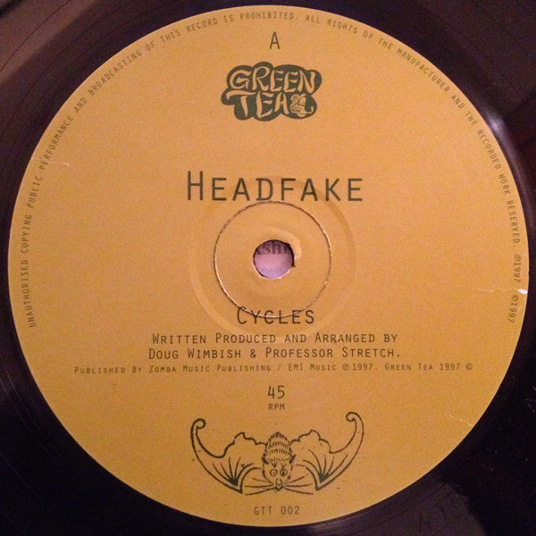Headfake - Cycles, Electronic, Drum n Bass, 1997 - Green Tea, UK, Vinyl 1x 12", 45 RPM