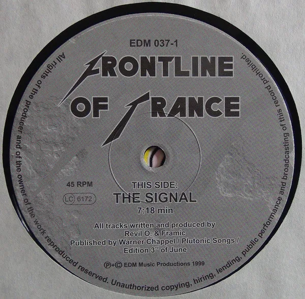 Album cover for The Signal by Frontline Of Trance