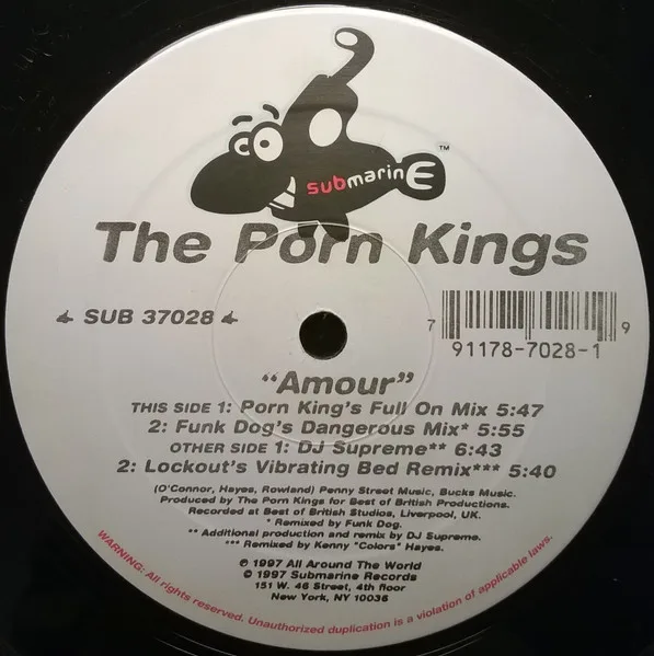 Album cover for Amour by Porn Kings