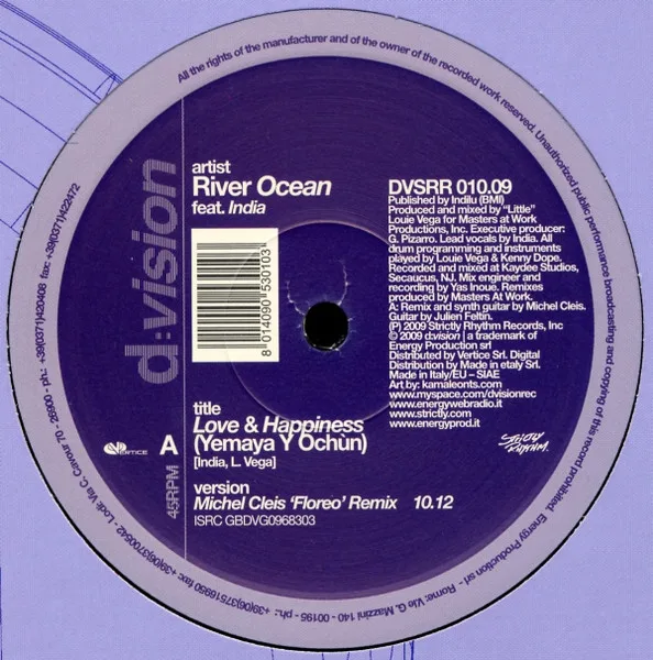 Album cover for Love & Happiness (Yemaja Y Ochùn) 09 Mixes by River Ocean Featuring India