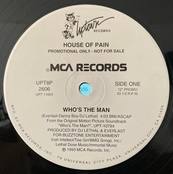 House Of Pain - Who's The Man?, Hip Hop, 1993 - MCA Records, US, Vinyl 1x 12", 33 ⅓ RPM, Promo