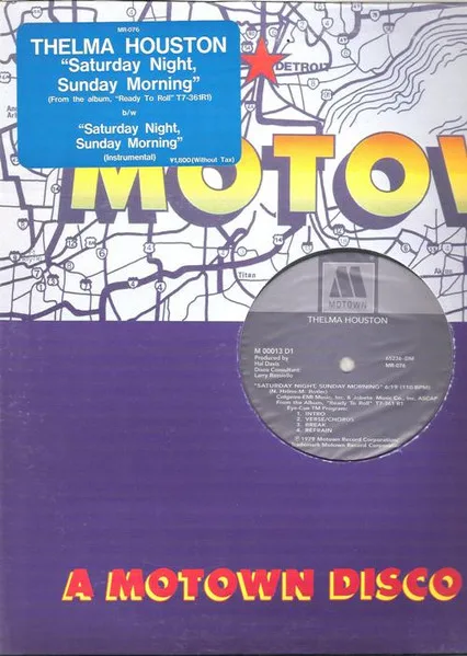 Album cover for Saturday Night, Sunday Morning by Thelma Houston