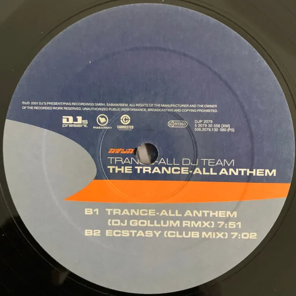 Album cover for The Trance-All Anthem by Trance All DJ Team
