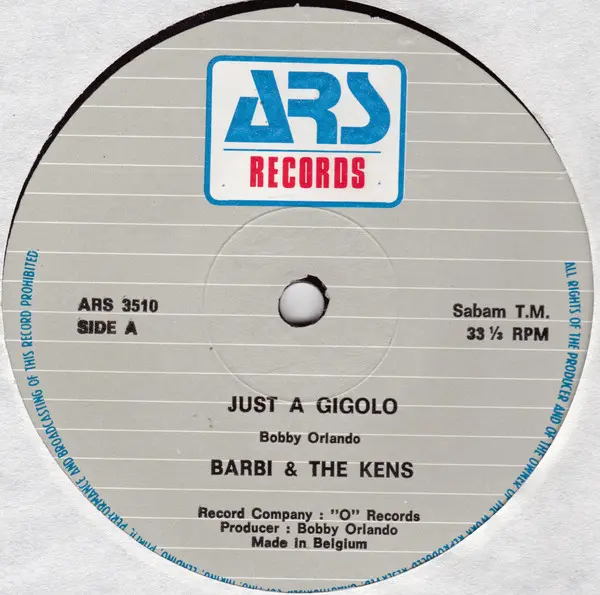 Album cover for Just A Gigolo / Jukebox (Don't Put Another Dime) by Barbie & The Kens / Flirts, The