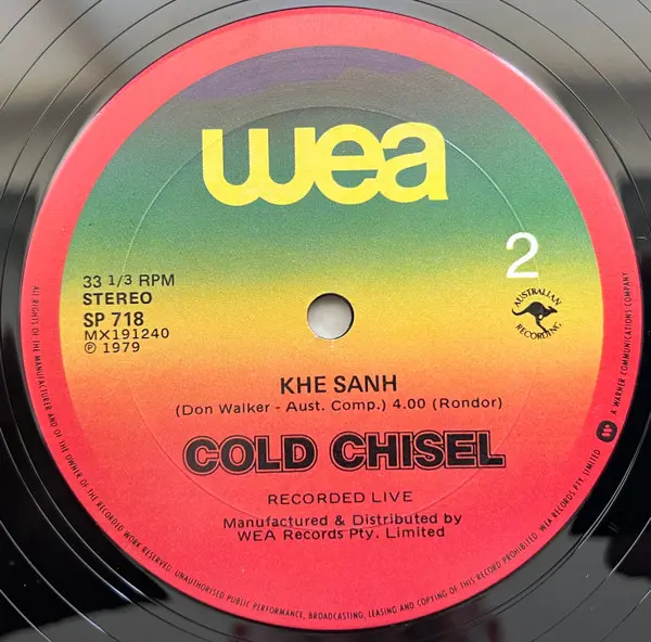 Cold Chisel - Choir Girl, Rock, Blues Rock, Pop Rock, 1979 - WEA, Australia, Vinyl 1x 12", 33 ⅓ RPM, Single, Limited Edition,