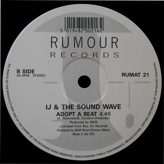 IJ & The Sound Wave - I'm Not In Love, Electronic, Downtempo, 1990 - Rumour Records, UK, Vinyl 1x 12", 45 RPM