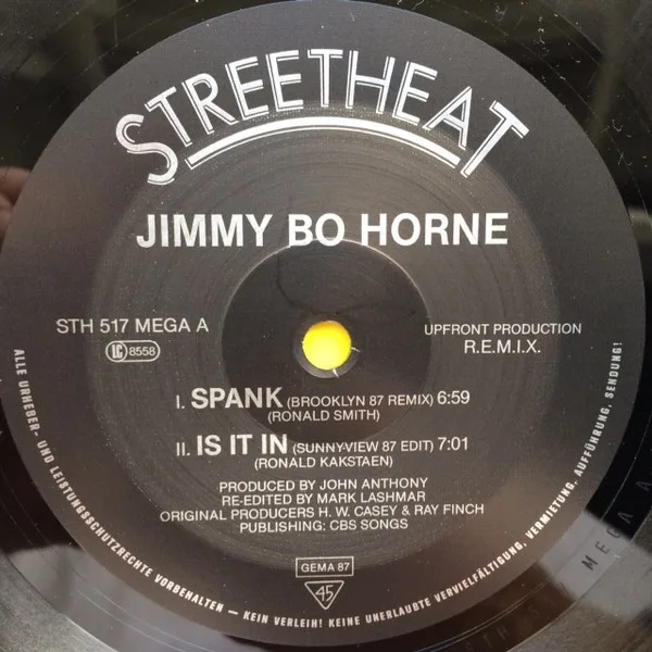 Album cover for Spank / Is It In / Jimmy's Monster Mix by Jimmy "Bo" Horne