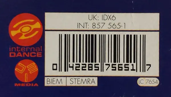 Cappella - U & Me, Electronic, Eurodance, House, Italo House, 1994 - Internal Dance, UK, Vinyl 1x 12", 33 ⅓ RPM, Single