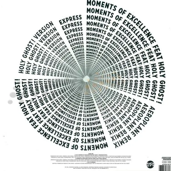 Black Van Feat. Holy Ghost! - Moments Of Excellence (Remixes), Electronic, Disco, House, 2011 - Permanent Vacation, Germany, 
