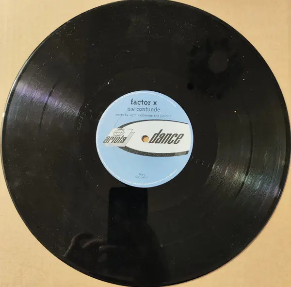 Factor X (7) - Me Confunde, Electronic, Latin, House, 1997 - Ariola Dance, US, Vinyl 1x 12"