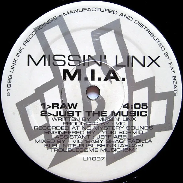 Album cover for M.I.A. / Lock'd D by Missin' Linx