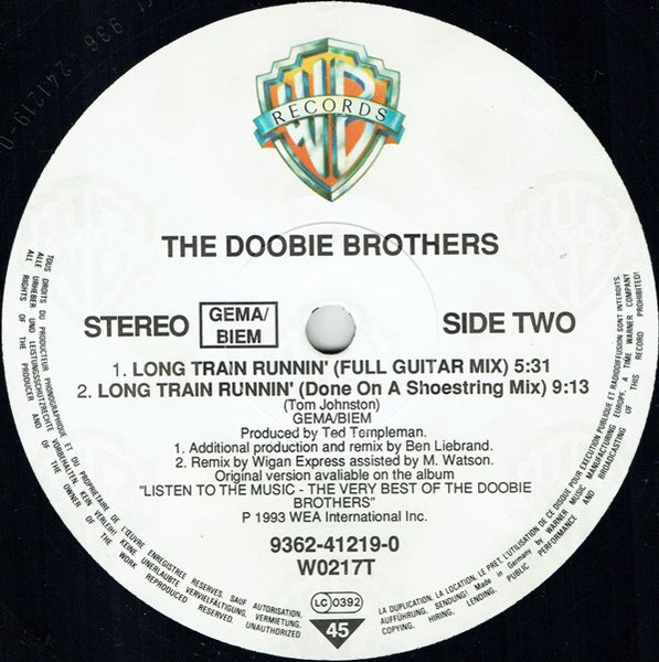 Doobie Brothers, The - Long Train Runnin', Electronic, House, 1993 - Warner Bros. Records, Europe, Vinyl 1x 12", 33 ⅓ RPM