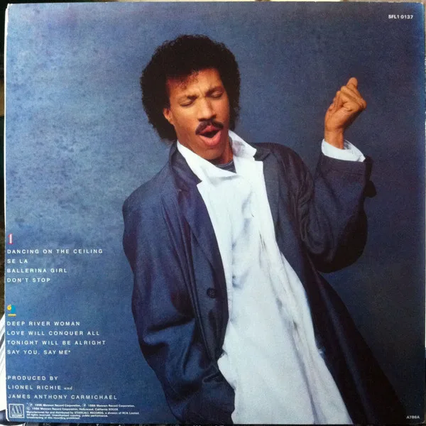 Album cover for Dancing On The Ceiling by Lionel Richie