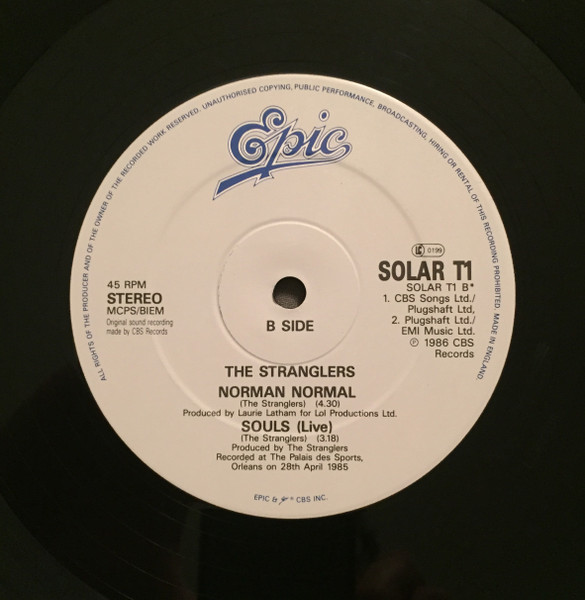 Stranglers, The - Always The Sun (Hot Mix), Rock, Alternative Rock, New Wave, Pop Rock, Synth-pop, 1986 - Epic, UK, Vinyl 1x 