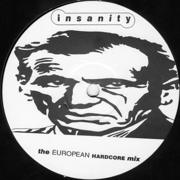 Various - Insanity - The European Hardcore Mix, Electronic, Hard Beat, House, Techno, 1990 - Neuro Productions, UK, Vinyl 1x 