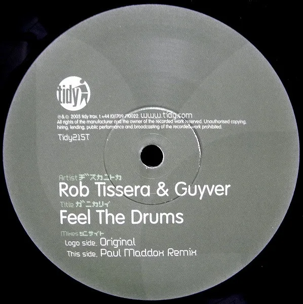 Album cover for Feel The Drums by Rob Tissera & Guyver