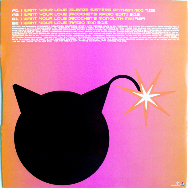 Atomic Kitten - I Want Your Love, Electronic, Euro House, Trance, 2000 - Innocent, UK, Vinyl 1x 12", Promo