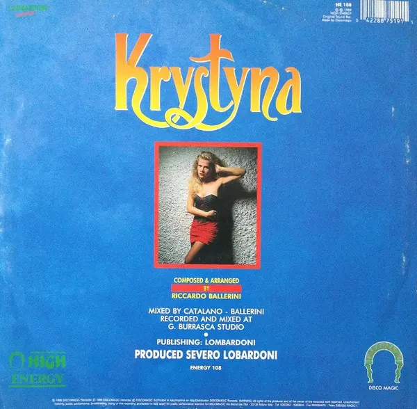 Krystyna - Never Say Goodbye - 1989 - Eurobeat, Hi NRG - High Energy - Vinyl 1x 12", 45 RPM