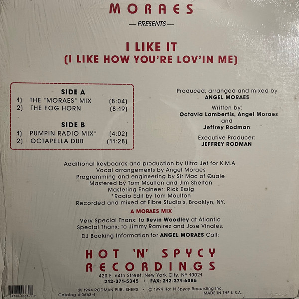 Album cover for I Like It (I Like How You're Lov'in Me) by Angel Moraes