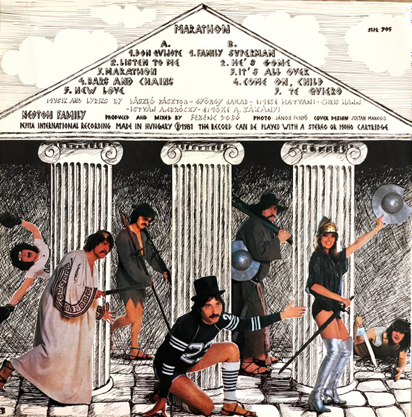 Neoton Família - Marathon, Electronic, Rock, Disco, Pop Rock, Synth-pop, 1981 - Pepita, Hungary, Vinyl 1x LP, Album, Stereo E