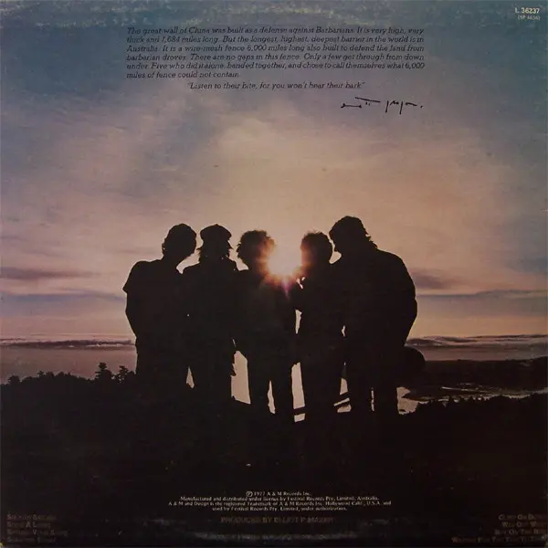 Dingoes, The - Five Times The Sun, Rock, Blues Rock, Country Rock, 1977 - A&M Records, Australia, Vinyl 1x LP, Album