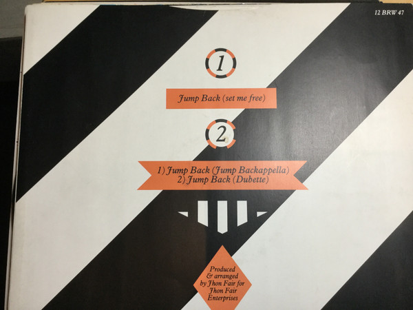 Dhar Braxton - Jump Back (Set Me Free) - 1986 - Garage House - 4th & Broadway - Vinyl 1x 12", 45 RPM, Single, Stereo Picture 