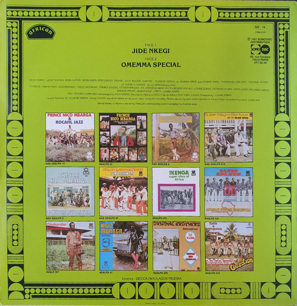 Dr. Sir Warrior And His Oriental Brothers International - Jide Nkegi, Folk, World, & Country, Highlife, 1981 - African, Franc