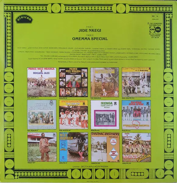 Dr. Sir Warrior And His Oriental Brothers International - Jide Nkegi, Folk, World, & Country, Highlife, 1981 - African, Franc