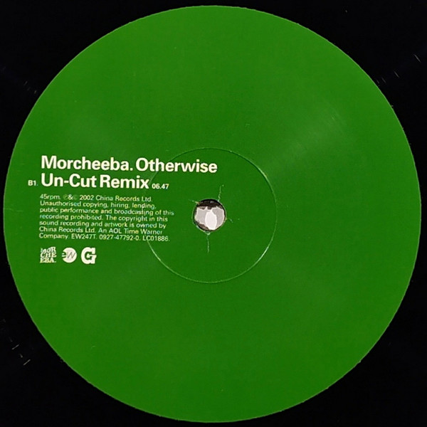 Morcheeba - Otherwise, Electronic, Drum n Bass, UK Garage, 2002 - China Records, EastWest, UK, Vinyl 1x 12", 45 RPM