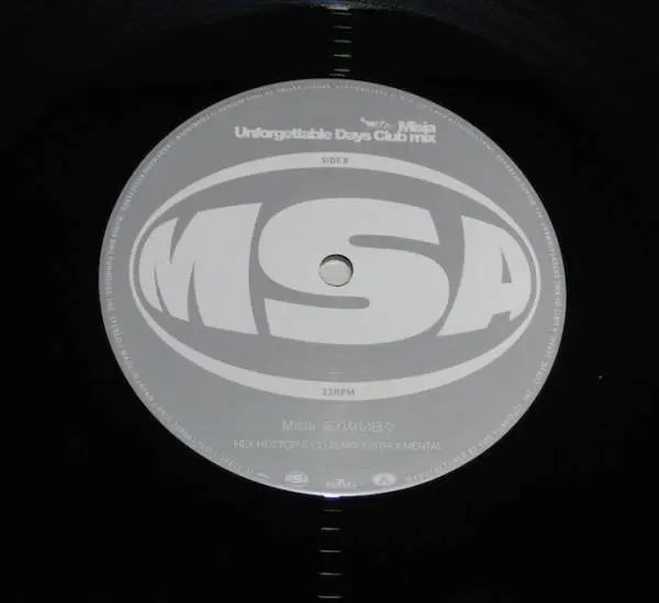 Misia - Unforgettable Days (Club Mix), Electronic, Pop, House, J-pop, 1999 - BMG, MSA (2), Rhythmedia, Japan, Vinyl 1x 12", 3