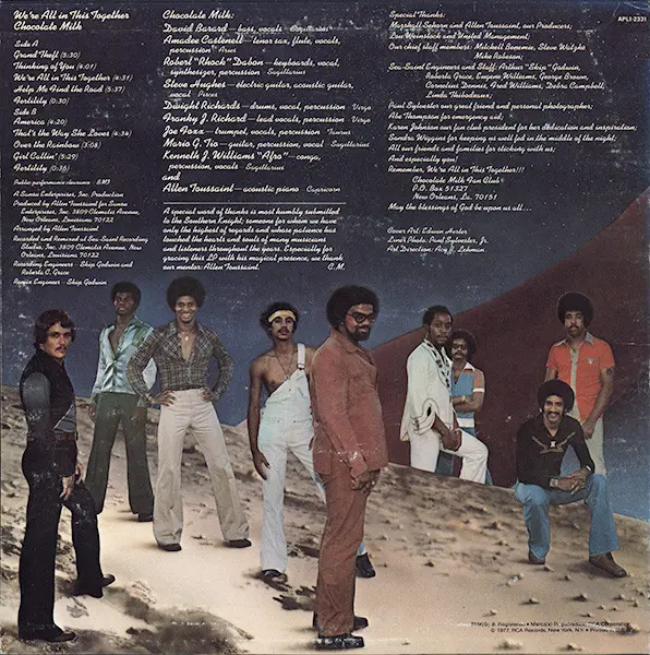 Chocolate Milk (2) - We're All In This Together, Funk / Soul, Funk, Soul, 1977 - RCA Victor, US, Vinyl 1x LP, Album, Stereo I