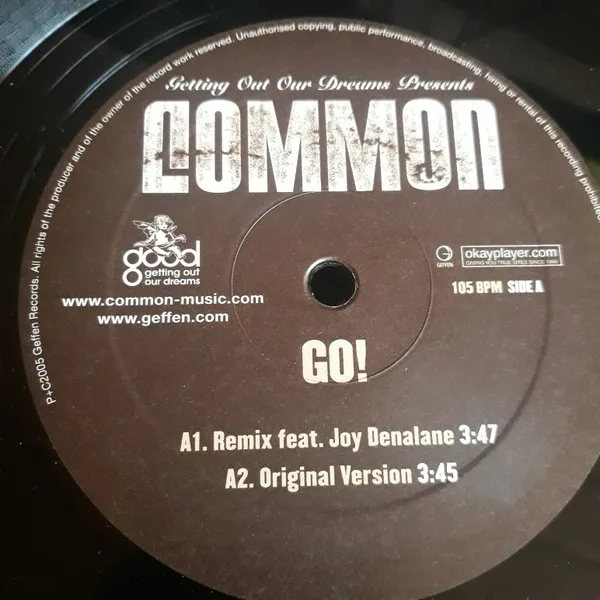 Album cover for Go! (Remix) by Common Feat. Joy Denalane
