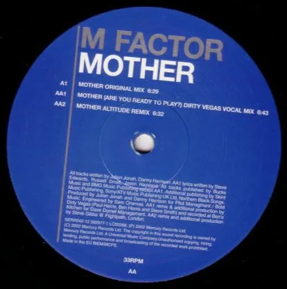 Album cover for Mother by M Factor