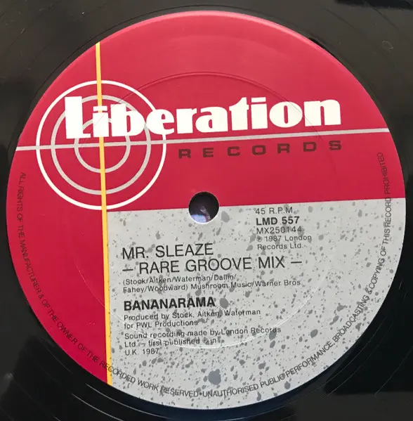 Bananarama - Love In The First Degree, Electronic, Euro House, Hi NRG, 1987 - Liberation Records, Australia, Vinyl 1x 12", 45