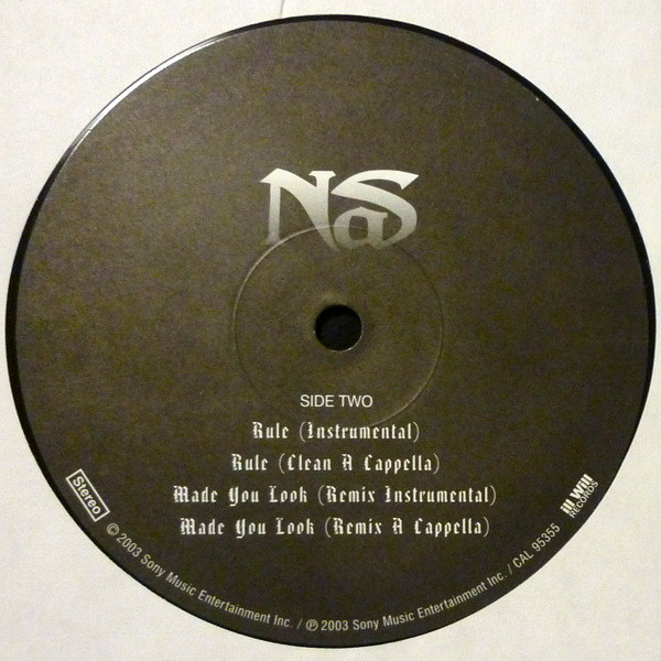 Nas - Untitled, Hip Hop, Conscious, Thug Rap, Ill Will Records (2), Vinyl 1x 12", 33 ⅓ RPM, Unofficial Release