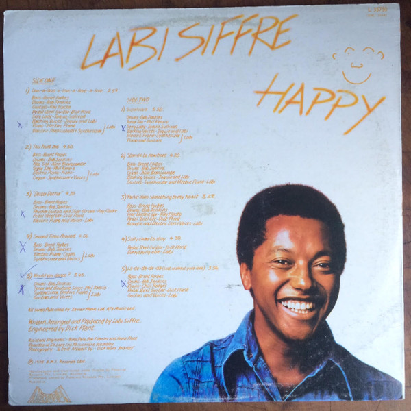 Labi Siffre - Happy, Funk / Soul, Pop, Folk Rock, Rhythm & Blues, 1975 - Interfusion, Australia, Vinyl 1x LP, Album