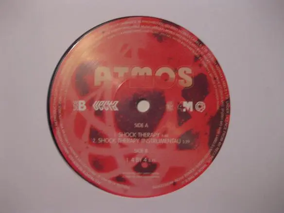 Atmos (2) - Shock Therapy / 4 By 4, Hip Hop, Hip Hop, 2001 - Mo Wax, UK, Vinyl 1x 12", 33 ⅓ RPM