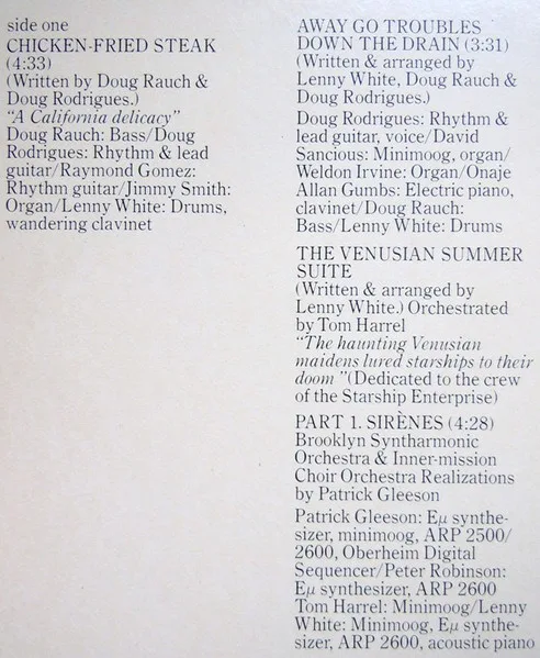 Album cover for Venusian Summer by Lenny White