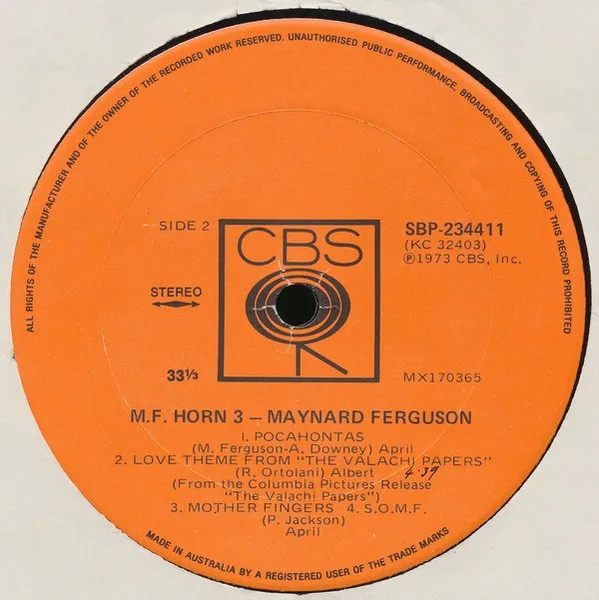 Album cover for M.F. Horn | 3 by Maynard Ferguson