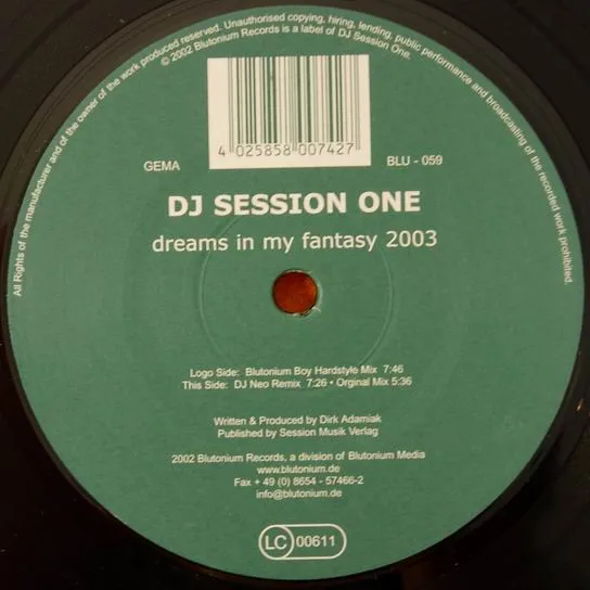 Album cover for Dreams In My Fantasy 2003 by DJ Session One