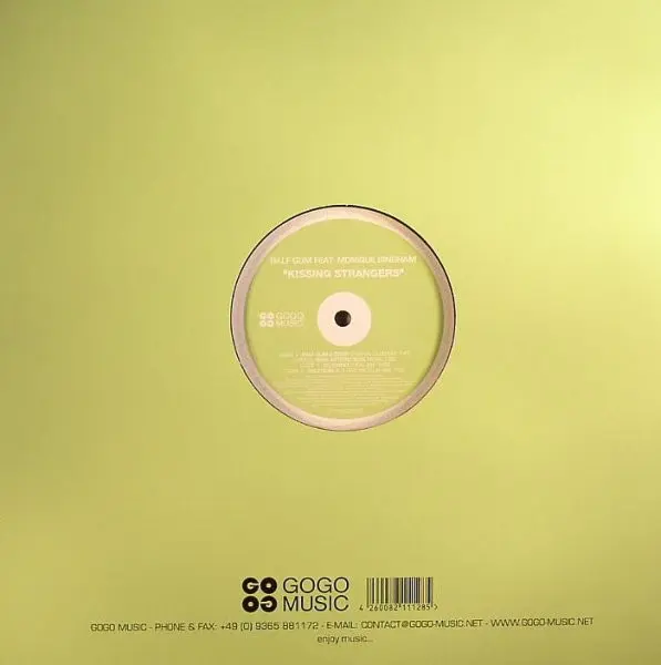 Ralf GUM Feat. Monique Bingham - Kissing Strangers, Electronic, House, 2008 - Gogo Music, Germany, Vinyl 1x 12"