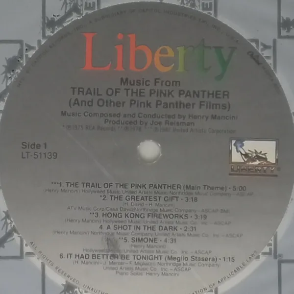 Album cover for Music From The Trail Of The Pink Panther And Other Pink Panther Films by Henry Mancini