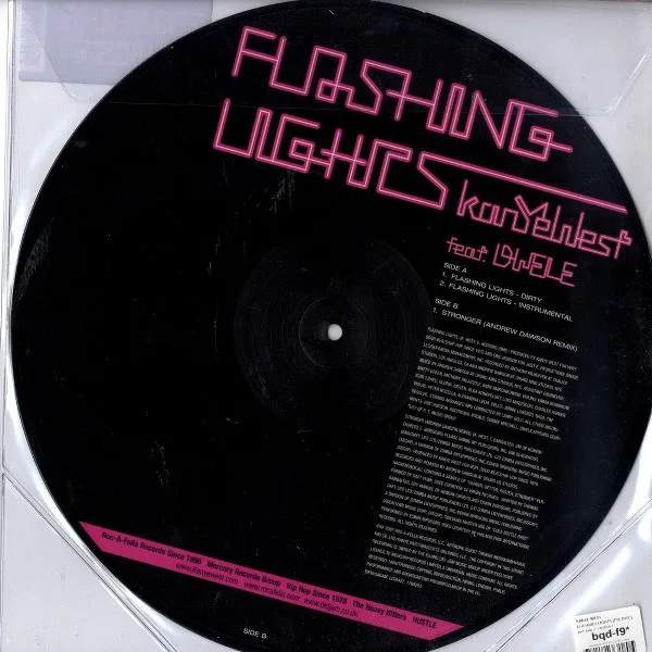 Album cover for Flashing Lights by Kanye West Feat. Dwele