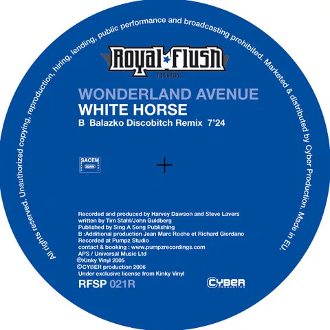 Album cover for White Horse by Wonderland Avenue