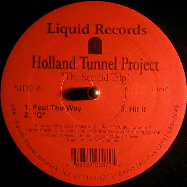 Holland Tunnel Project - The Second Trip, Electronic, Hip Hop, Breakbeat, Breaks, Downtempo, 1998 - Liquid Records (3), US, V