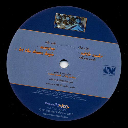 Ticon - Rattle Snake / Maestro, Let The Drums Begin - 2001 - Progressive Trance, Psy-Trance - Hadshot Haheizar - Vinyl 1x 12"