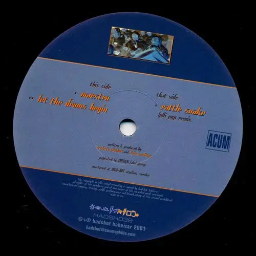Ticon - Rattle Snake / Maestro, Let The Drums Begin - 2001 - Progressive Trance, Psy-Trance - Hadshot Haheizar - Vinyl 1x 12"