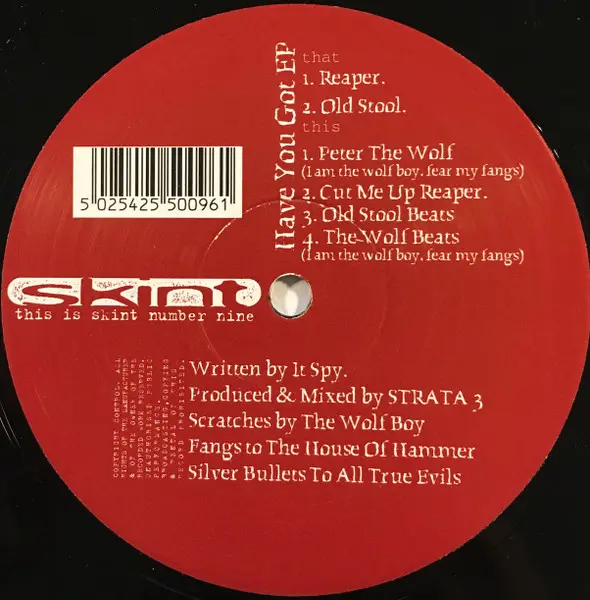 It Spy - Have You Got EP, Electronic, Big Beat, 1996 - Skint, UK, Vinyl 1x 12", 33 ⅓ RPM, EP